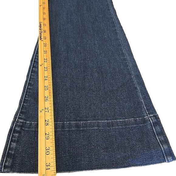 ME By Jennie Garth Womens Fleet Flare Leg Jeans Sz 4 Blue Denim - Picture 6 of 11
